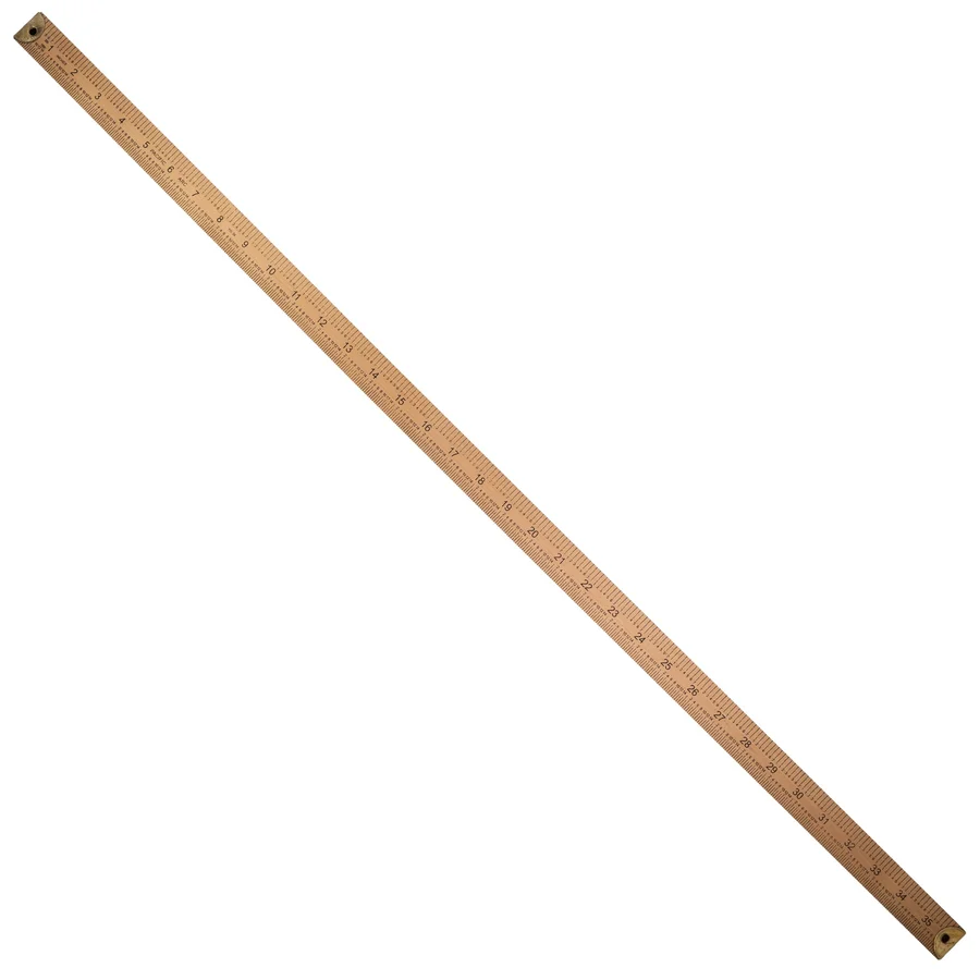 Long wooden ruler